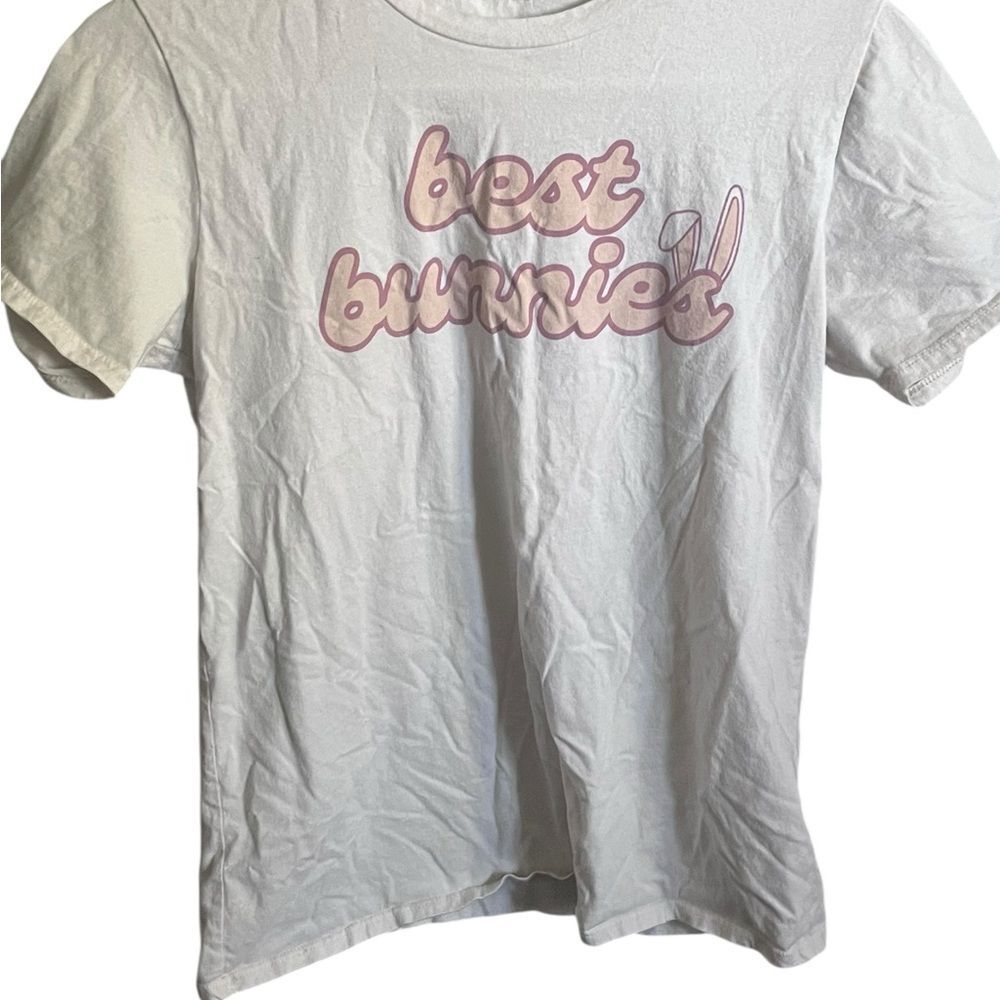 Tullabee Best Bunnies T-Shirt - White size medium